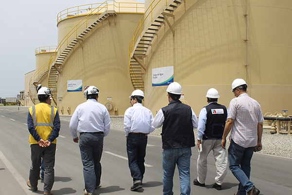 Fenix Power compartió la experiencia de su planta de tratamiento de agua en Chilca con autoridades