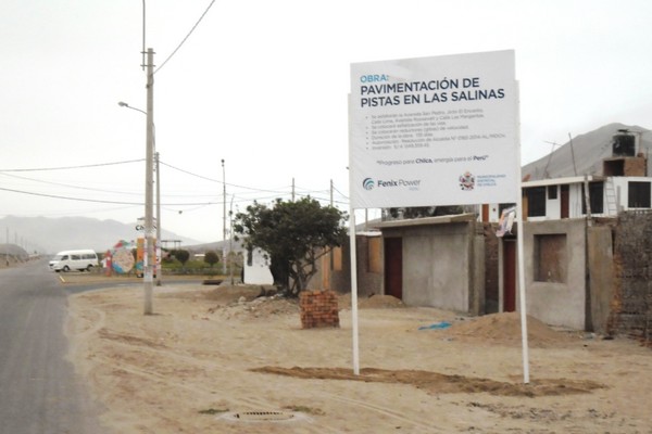 Fenix Power continúa la pavimentación de pistas en Las Salinas