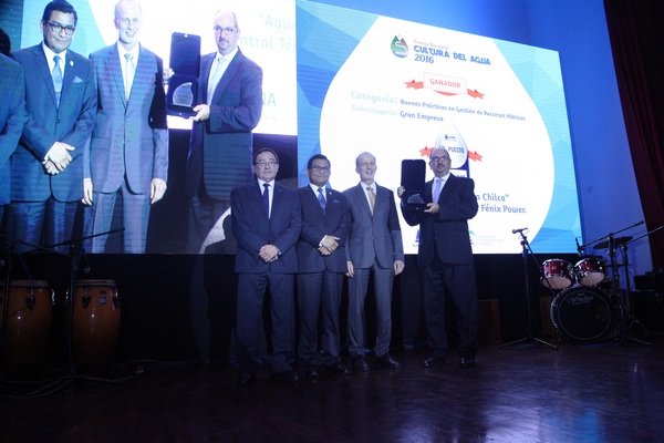 Autoridad Nacional del Agua premia a Fenix Power Perú por buena gestión de recursos hídricos