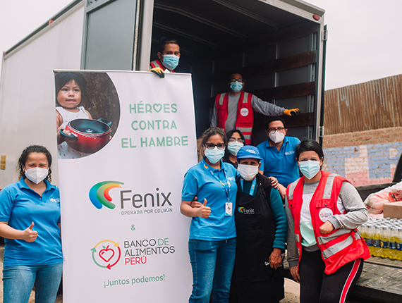 Héroes contra el hambre: Fenix en alianza con banco de alimentos Perú dona 4 toneladas de víveres a comedores populares de Chilca