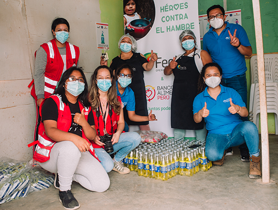 Héroes contra el hambre: Fenix en alianza con banco de alimentos Perú dona 4 toneladas de víveres a comedores populares de Chilca